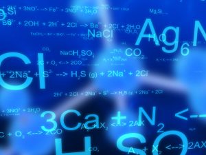 Chemistry Formulas Blue