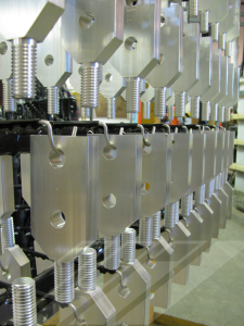 Racked Silver Plated Parts