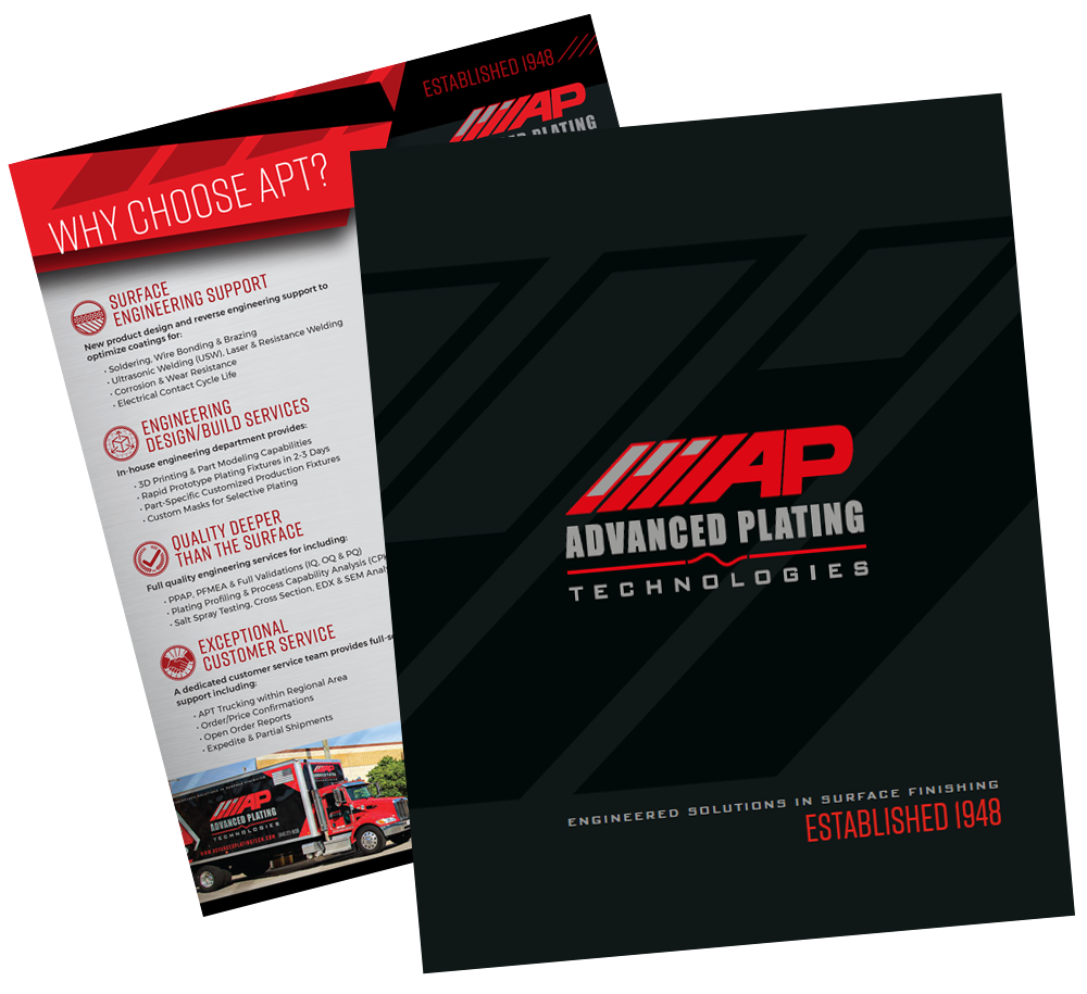 Advanced Plating Technologies marketing brochure cover