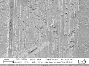 Soft Metal Galling Surface Deformation