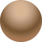 Copper spherical graphic symbol Copper spherical graphic symbol