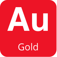 Graphic symbol representing gold plating material Graphic symbol representing gold plating material