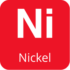 Graphic symbol representing nickel plating material