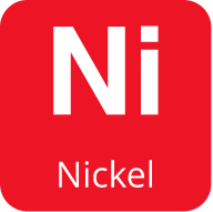 Graphic symbol representing nickel plating material