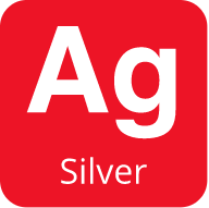 Graphic symbol representing silver plating material Graphic symbol representing silver plating material