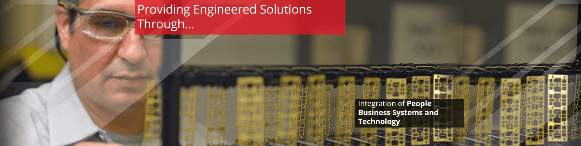 Metal components undergoing industrial plating process