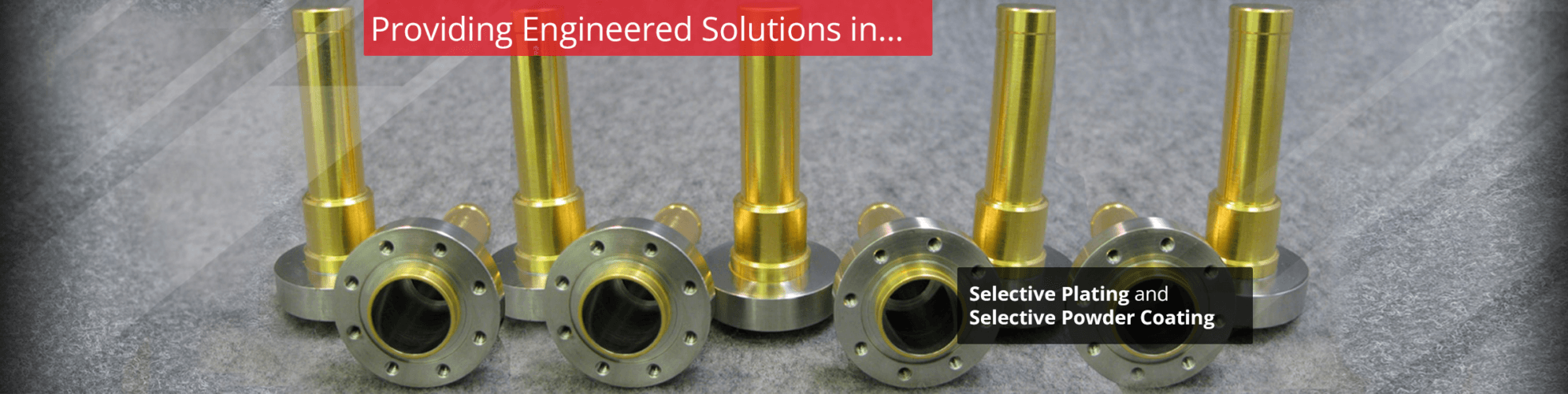 Industrial metal plating process or facility closeup